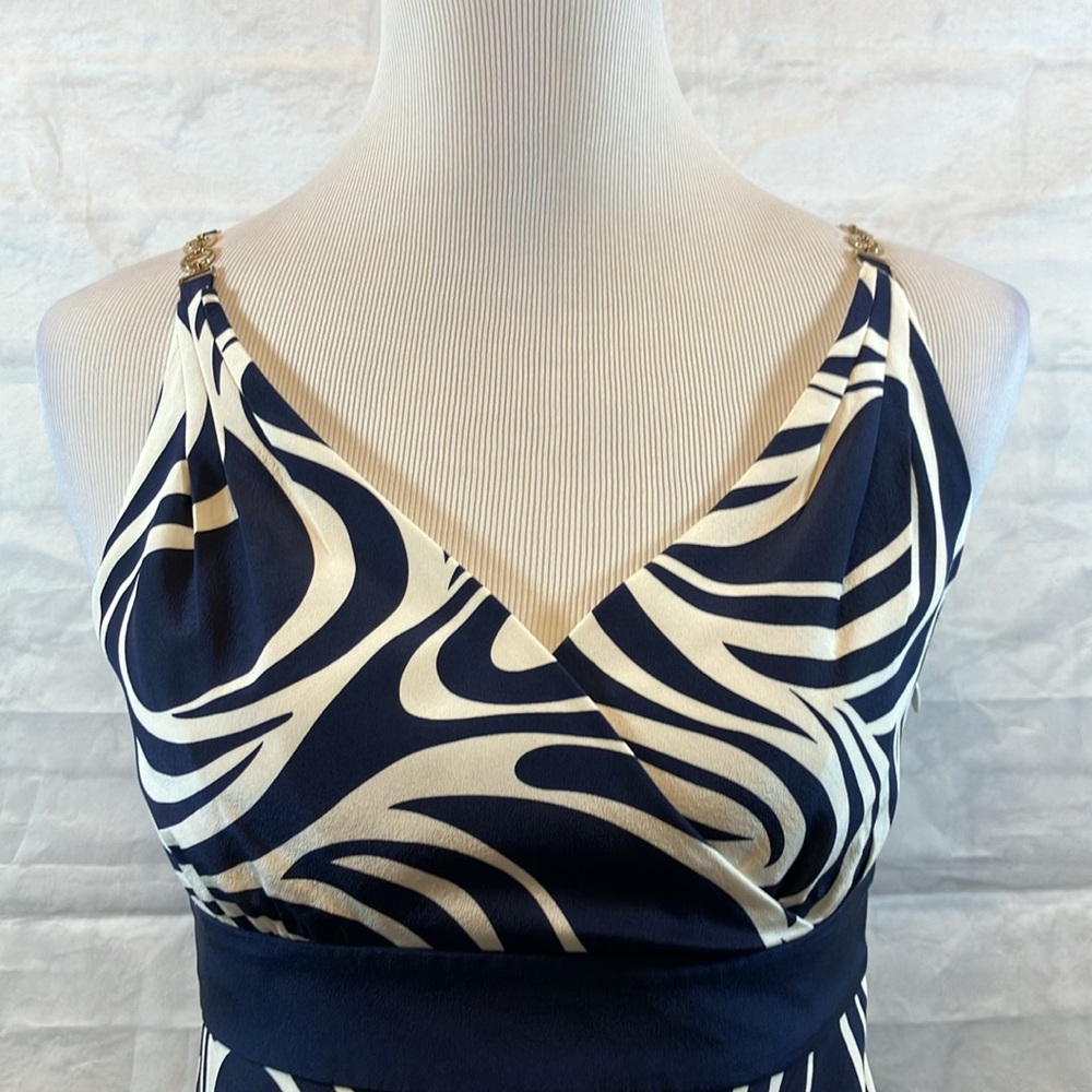 Ann Taylor Swirl Print Midi Dress